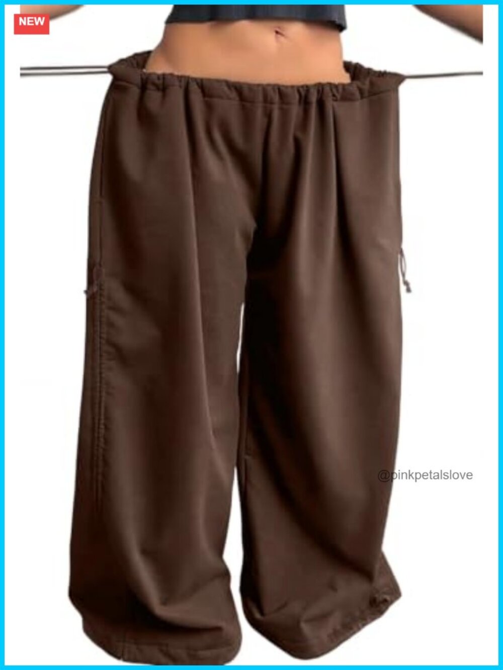 Women Wide Leg Sweatpants Baggy Drawstring Track Pants Loose Fit Summer
